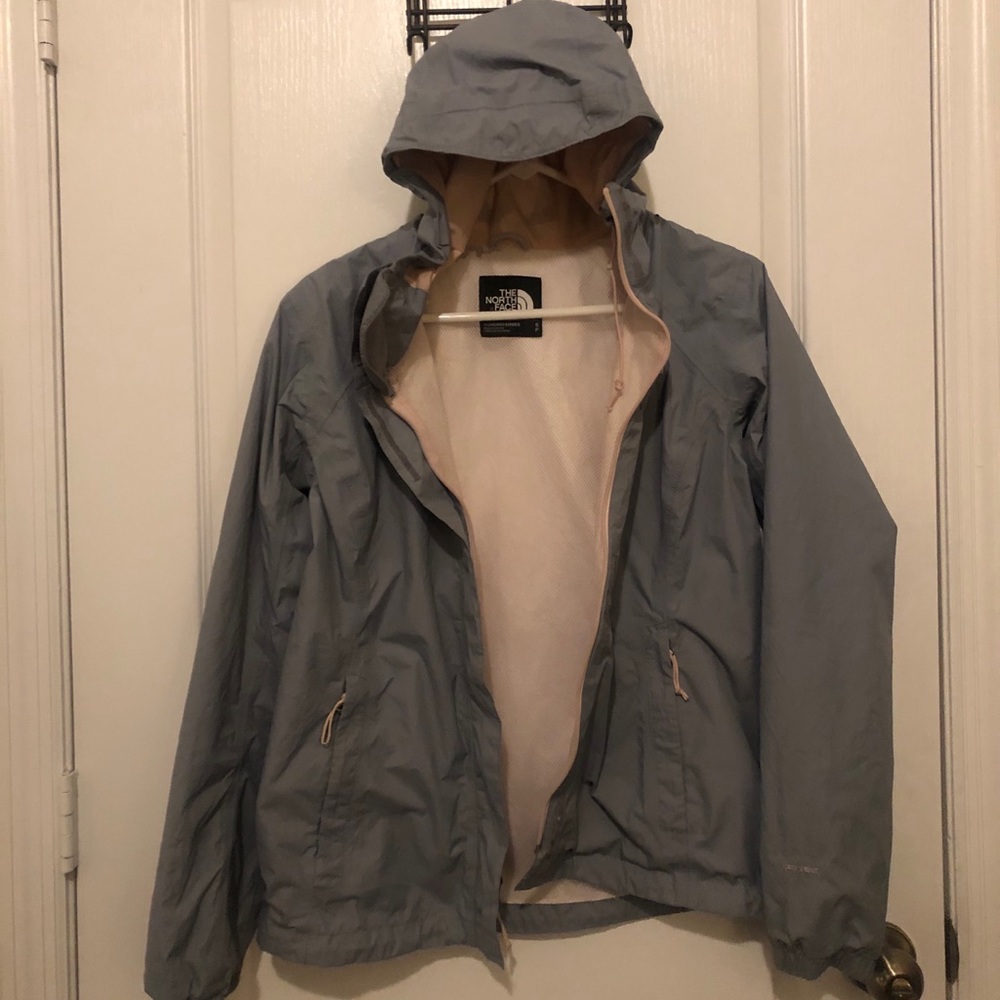 NorthFace Women’s Rain Jacket - gray/pink - Small